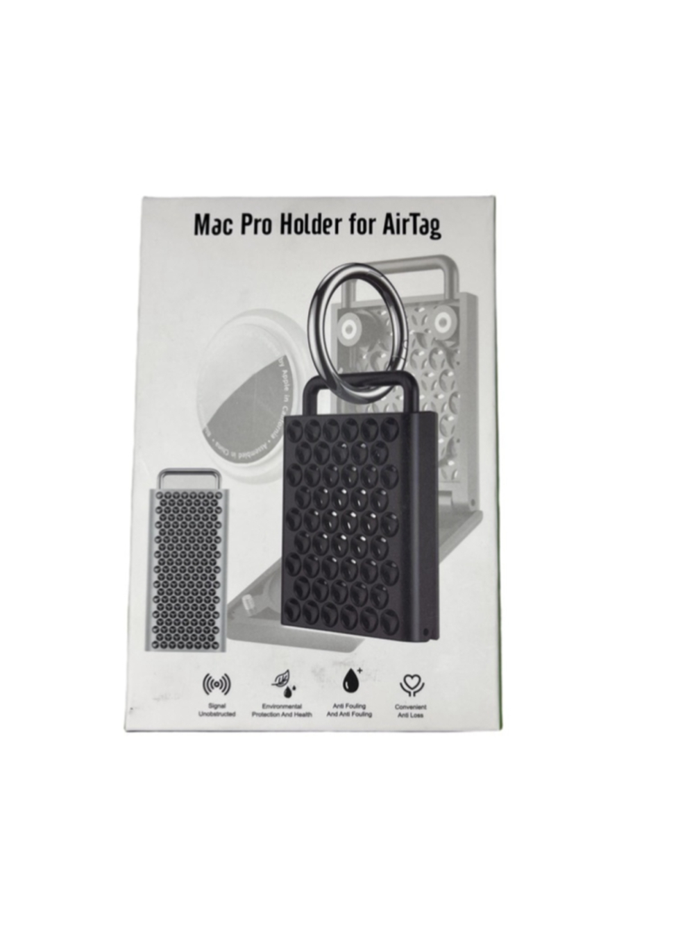 Mac Pro Holder for AirTag One Size Black